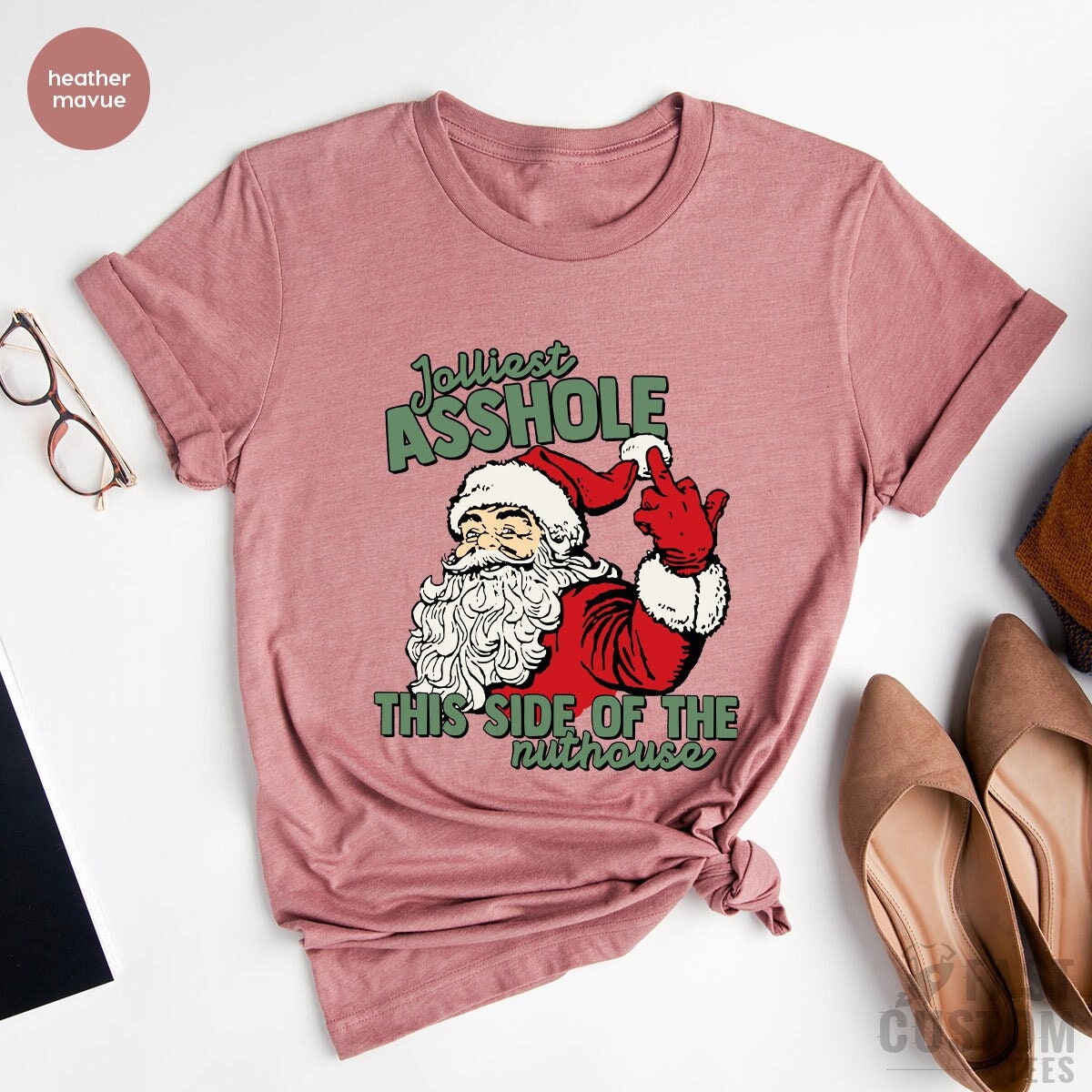 Jolliest Bunch of Assholes Shirt This Side of The Nuthouse Shirt, Christmas Family T-shirt, Funny Christmas, Christmas Tee, Christmas 2022 - Fastdeliverytees.com