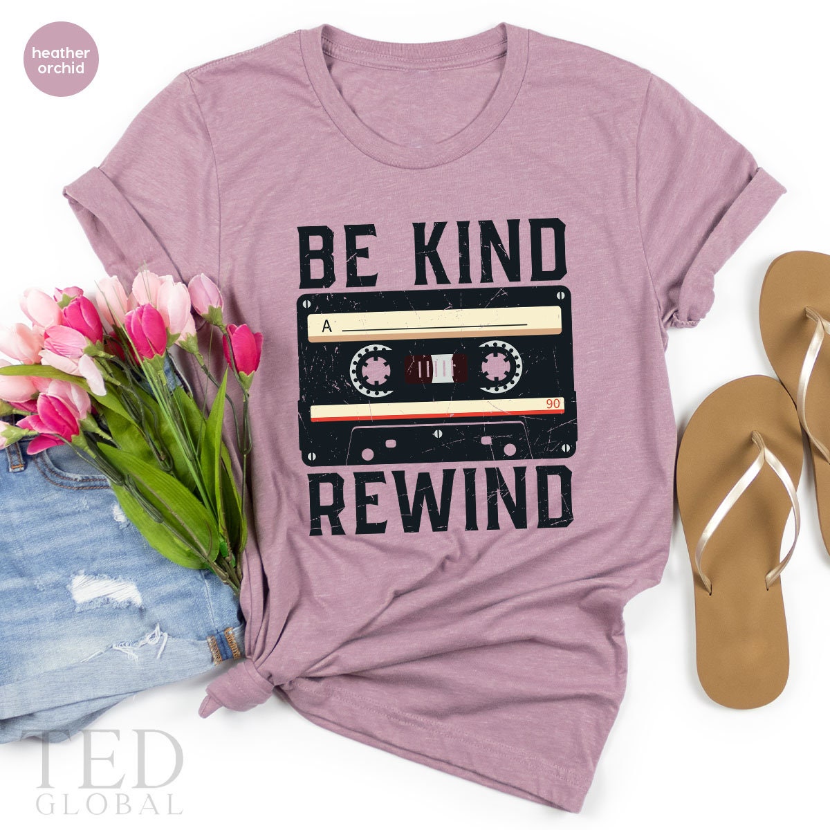 Be Kind Rewind Vintage T-Shirt, Vintage 80-90 TShirt, Tape Recorder Tee, Be Kind Shirts, 80-90 Years Historical Shirt, Gift For Historical - Fastdeliverytees.com