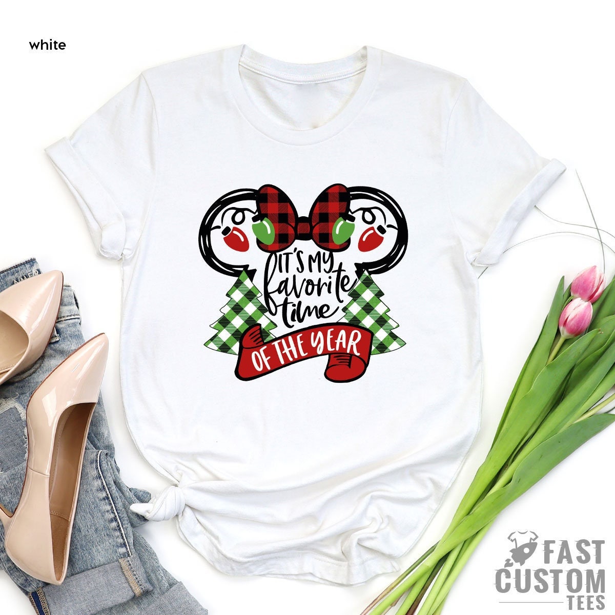 It's My Favorite Time of the Year, Christmas Shirts for Women, Christmas T-Shirt, Christmas Tee, Cute Christmas Shirts, Family Merry Shirt - Fastdeliverytees.com