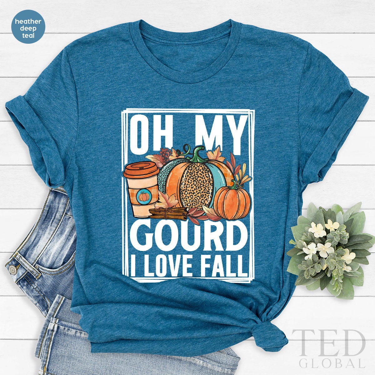 Family Thanksgiving T-Shirt, Oh My Gourd I Love Fall T Shirt, Thanksgiving Pumpkin Shirts, Funny Thanksgiving Shirt, Thanksgiving Gift - Fastdeliverytees.com