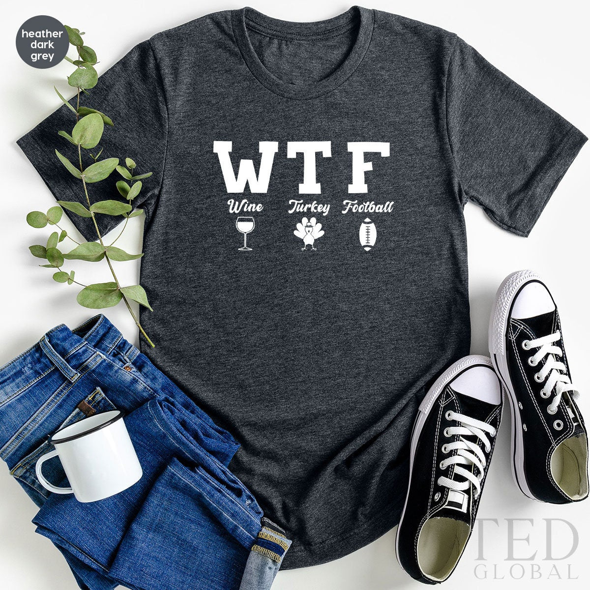 Cute Wine Turkey Football T-Shirt, Thanksgiving Football Fan Shirt, Funny WTF Shirts, Fall Shirt, Thanksgiving TShirt, Thanksgiving  Gift - Fastdeliverytees.com