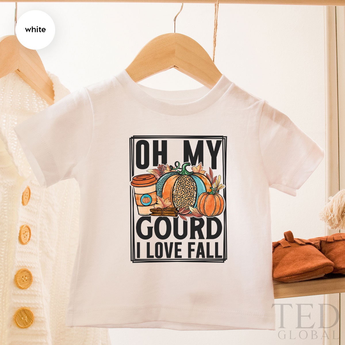 Thanksgiving Onesie, Oh My Gourd I Love Fall Bodysuit, Baby Shower, Baby Announcement, Kid Toddler Clothes, Thanksgiving Gift, Baby Gift - Fastdeliverytees.com