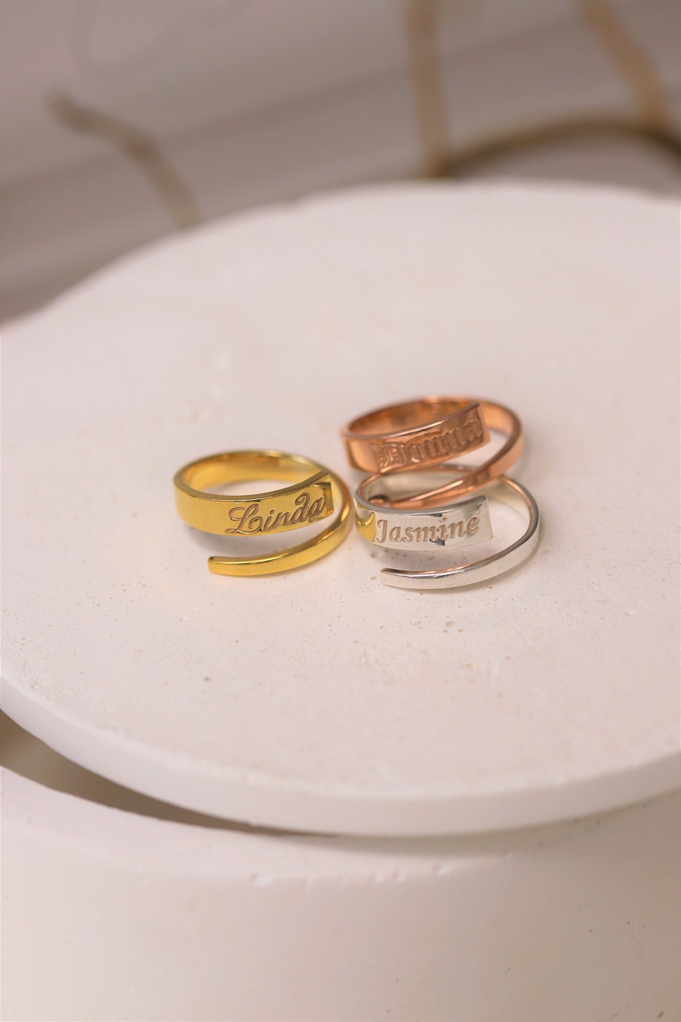 Personalized Name Ring, Mom Ring, Custom Wrap Ring, Mothers Day Ring, Engraved Ring, Rings For Women, Stackable Ring, Mothers Day Jewelry