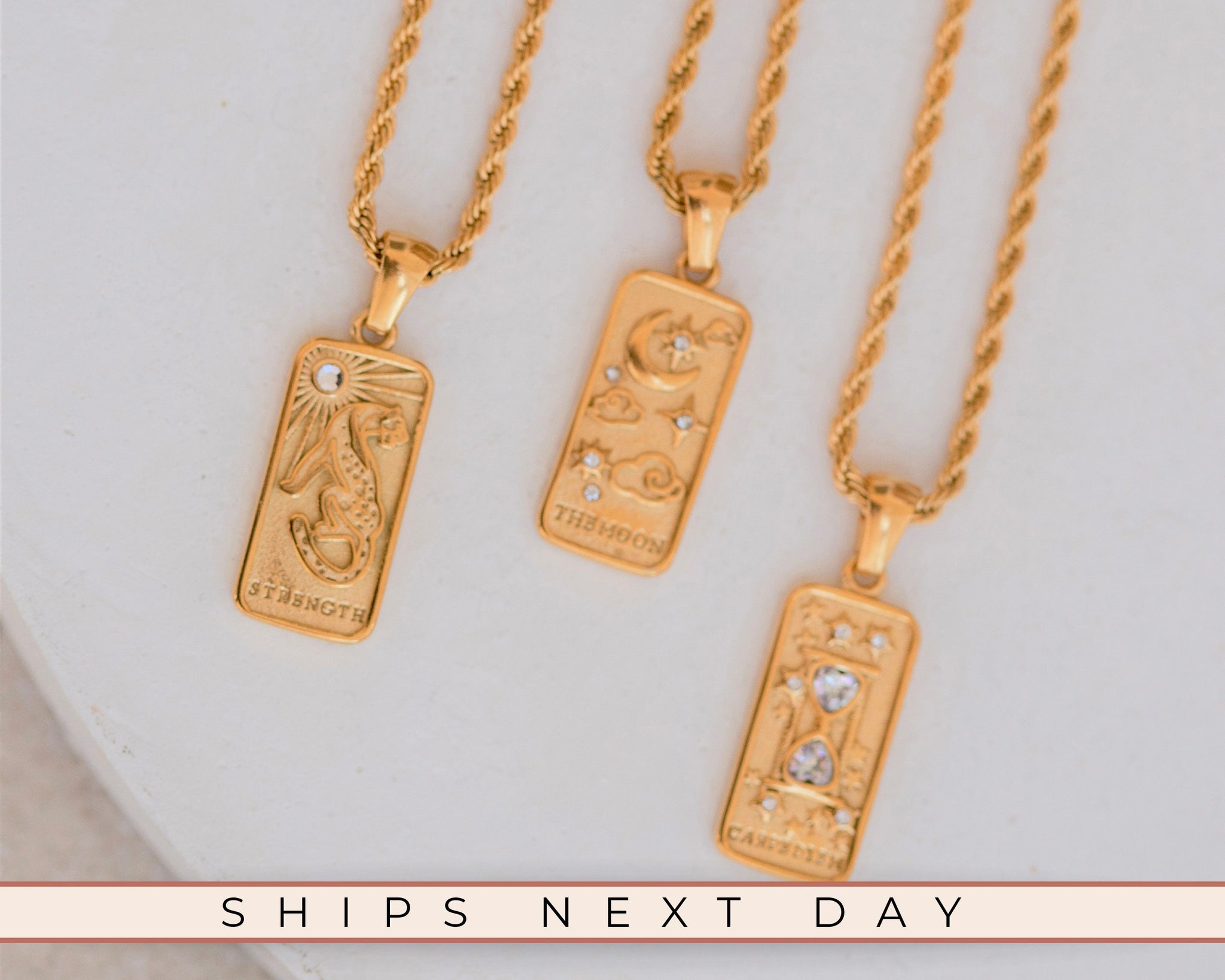 Custom Astrology Necklace, 18K Gold, Minimalist Tarot Necklace, Personalized Necklace, Celestial Necklace, Gift For Her, Zodiac Necklace