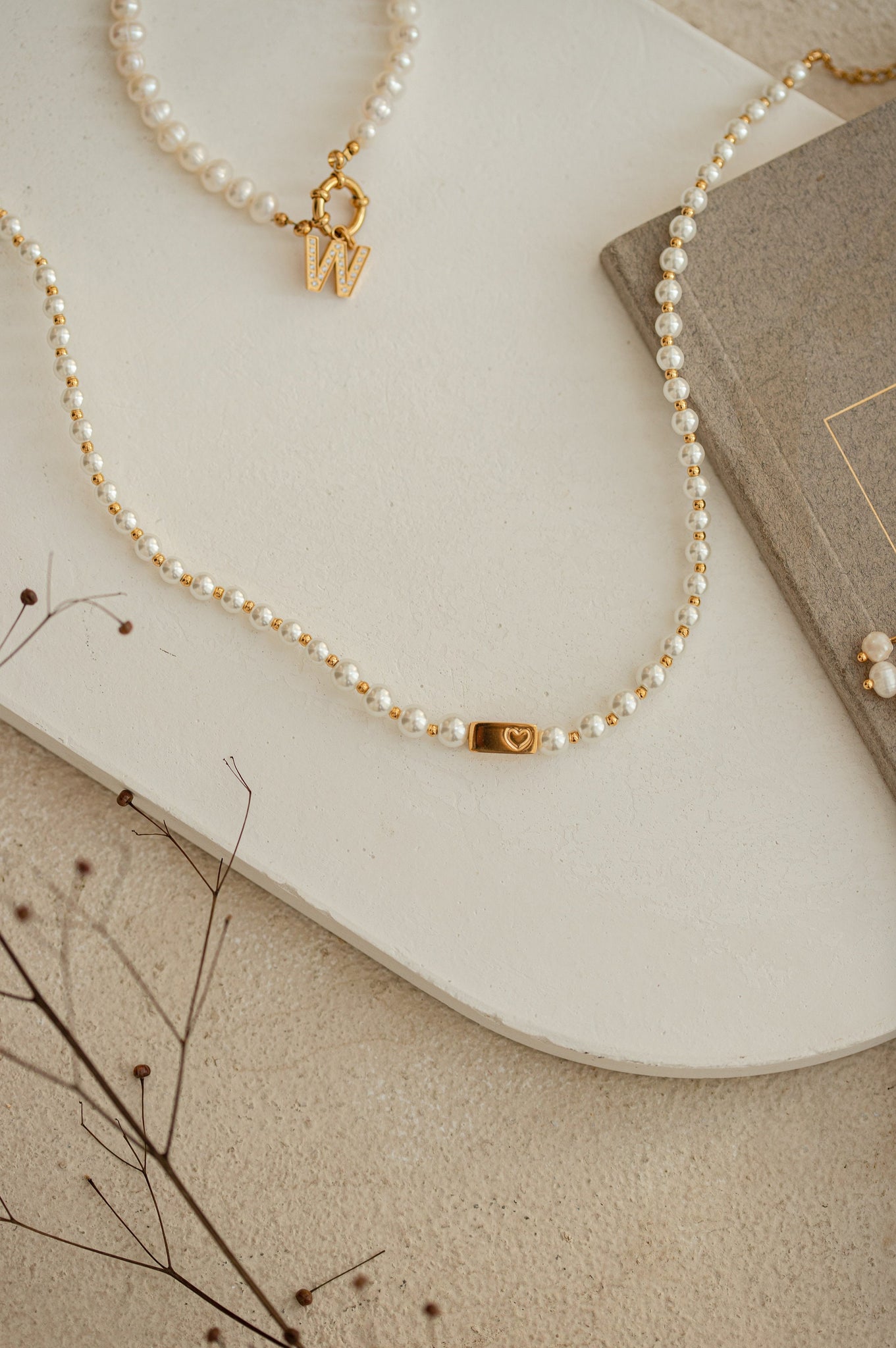 14K Gold Seashell Pearl Necklace, Gold Shell Pendant, Dainty Gold Bridesmaid  | eBay