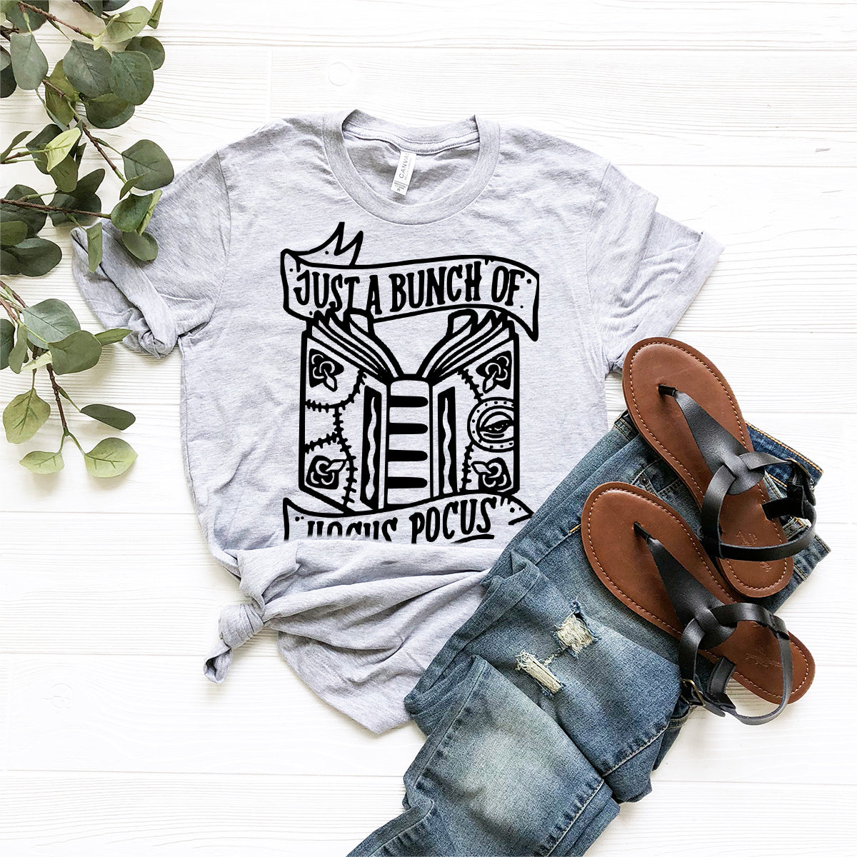 Hocus Pocus T-Shirt, Just A Bunch Of Hocus Pocus Shirt, Sanderson Sisters Tee, Halloween Shirt, Halloween T Shirt, Witches Shirt - Fastdeliverytees.com