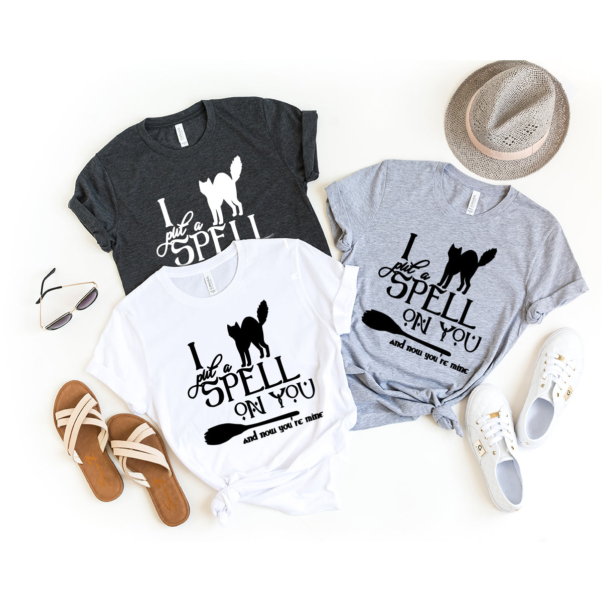 Hocus Pocus T-Shirt, Halloween Shirt, I Put A Spell On You Shirt, Hocus Pocus Shirt, Sanderson Sisters Shirt, Halloween T-Shirt - Fastdeliverytees.com