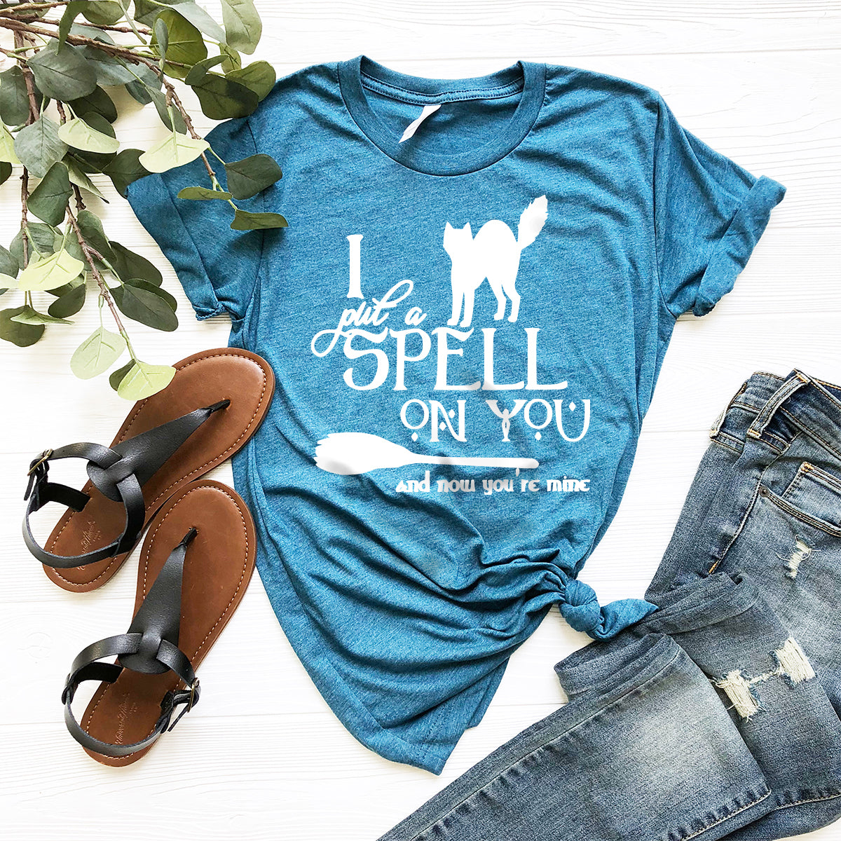 Hocus Pocus T-Shirt, Halloween Shirt, I Put A Spell On You Shirt, Hocus Pocus Shirt, Sanderson Sisters Shirt, Halloween T-Shirt - Fastdeliverytees.com